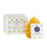 The Eeswax Co Pinecone Eeswax Candle - Natural Honey Scented - Long-Lasting & Eco-Friendly - Cotton Wick - Slow Urning - Hand Poured Pure Organic Ees Wax - 2 X 3.5