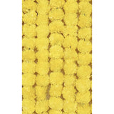 Artificial Marigold Flowers For Decoration Long Marigold Garlands For Toran Indian Genda Phool For Wedding & Festivals With Freebie (Lemon-Mari$)