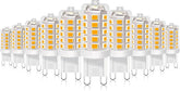 G9 LED Bulb 2700K Soft White 430 Lumens 40W Halogen Replacement 10 Pack