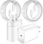 2 Pack 25W USB C Fast Charger with 10FT USB C Cable for Samsung Galaxy S26 S25 S24 Wall Charger