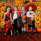 2pcs Halloween Pumpkin Porch Sign Trick or Treat Door Banner Hanging Party Decorations