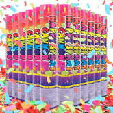 Confetti Cannon 12 Pack Confetti Poppers Biodegradable Multicolor 12 Inch Party Poppers For Celebration Biodegradable Confetti Shooter Cannon Bulk For Birthday Graduation Wedding Christmas Newyear