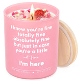 Get Well Gifts For Women, Thinking Of You Candle 10Oz, Encouragement Cheer Up Gift, Breast Cancer Sympathy Grief Miscarriage Gifts For Woman, I’M Here Soy Wax Scented Candle