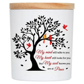 Sympathy Gifts For Loss Of Loved One, Bereavement Gift Idea - My Mind Still Talks To You Lavender Scented Soy Wax Candle - Red Cardinal, Memorial, Grief, Think Of You, Condolence Candle For Women