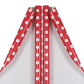 Gift Wrap - Polka Dot Wrapping Paper - 50 Sq Ft Total (30 In X 10 Ft Each) - Red With White Dots - 2 Rolls/Pack