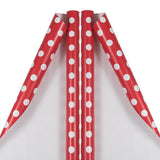 Gift Wrap - Polka Dot Wrapping Paper - 50 Sq Ft Total (30 In X 10 Ft Each) - Red With White Dots - 2 Rolls/Pack