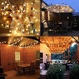Plug In Led String Lights, 16Ft/5M 50 Led Bulb Warm White Globe Fairy Lights For Holiday/Christmas/Wedding/Party Indoor