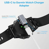 4 Pack USB C Garmin Watch Charger Cable Adapter for Fenix 8 7 Vivoactive Venu Forerunner Instinct Epix