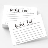 50 Bucket List Cards, Bucket List Suggestions Cards For Birthday Retirement Anniversary Party, Wedding, Bridal Shower Wedding Reception Activity, Adventurous Ideas Bucket List. 4" X 6"