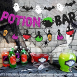Halloween Potion Bar Banner Spooky Witch Pick Your Poison Backdrop Party Decor