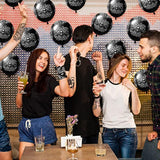 50Pcs Black Bandana Balloons, Cholo Gangsta Themed Balloons Set For Teens, Cholo Theme Bandana Birthday Party Decor, Western Party Supplies