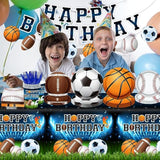 Sports Party Supplies for 20 – 142PCS All-Star Theme Plates, Napkins & Tableware Set