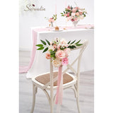 Artificial Flowers Pink Flowers Fake Silk Flowers Wedding Cake Flowers For Wedding Bouquets Table Centerpieces Spring Decor Party Baby Shower Decoration