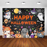 Happy Halloween Backdrop 7x5ft Trick or Treat Banner Party Decoration Photoshoot Background