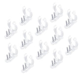 1/2 Inch Led Rope Light Mounting Clips With Screws - High Strength Plastic Light Strip Holders Hangers For Christmas, Weddings, Parties (60, 1/2 Inch)