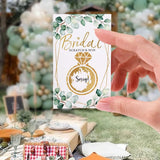 Bridal Shower Scratch Off Card-50 Pack,Golden Eucalyptus Green Garden Bride Shower Lottery Game, Activities, And Ideas, Country Wedding, Wedding Shower Ideas?Bridal Lottery Tickets