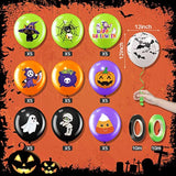 50PCS Halloween Balloons Decor Pumpkin Spider Latex Balloons for Boo Baby Shower Party