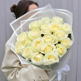 20 Sheets Silver Flower Wrapping Paper, Waterproof Translucent Korean Floral Paper For Flower Bouquet Wraps Gift Packaging Florist Supplies (22.8 X 22.8 Inch)