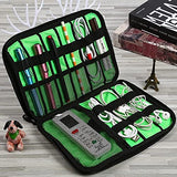1Pack Travel Electronics Cable Organizer Bag Portable Storage Case For Mobile Phone Hard Drive Cords Usb Cables Charger Organizer