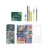 100 Colors Watercolor Paint Set-Portable With Carrying Case,Palette, Brush And Art Supplies. End Of Year Student Gifts; Friend Gifts For Kids; Small Gift Set; 7-Day Sale