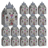 16-Pack Diy Medieval Castle Cardboard Boxes – 8 × 5 × 3 Inch Knight Theme Party Centerpieces For Halloween, Mardi Gras & Birthday Celebrations
