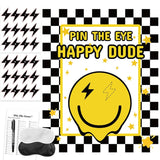 One Happy Dude Party Games Pin The Eye On The Dude Kid Game For Smiley Face One Cool Dude 1St Birthday Party Decorations Favors Supplies 24 Sticker