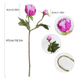 Hot Pink Flowers Artificial Peonies 8Pcs Fake Peonies Hot Pink Artificial Flowers For Home Table Decorations Wedding Faux Floral Arrangements