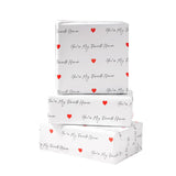 Valentine’S Day Wrapping Paper For Wedding, Anniversary, Birthday - You'Re My Favourite Human Design For For Men Women - 20 X 29 Inches, 6 Folded Sheets, Easy To Store