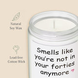 50Th Birthday Gifts For Her Him– Funny Birthday Candle & Decorations, Best Friend Gift Idea – Natural Soy Wax Vanilla Coconut Scented Candle (7Oz)