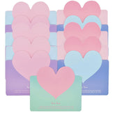 100Pcs Foldable Love Heart Greeting Cards Valentines Day Cards For Christmas Wedding Flower Birthday All Kinds Of Greeting Card
