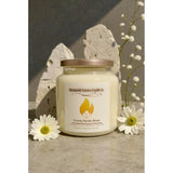 Creamy Vanilla Beans Candle | 10 Oz | Virgin Coconut Soy Blend | Crackling Wooden Wick | | Non-Toxic. (Medium)