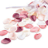 300Pcs Artificial Flowers Silk Fake Pink Rose Petals Flower Girl Scatter Pedals For Aisle Centerpieces Table Confetti Party Favors Home Wedding Valentines Proposal Anniversary Decorations