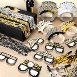 120-Piece 2026 New Year Party Set with Headbands, Glasses, Necklaces, and Noise Makers