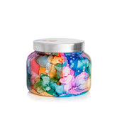 Capri Blue Volcano Candle - Rainbow Watercolor Jumbo Glass Jar Candle – Large Luxury Aromatherapy Candle - Tropical Fruits & Sugared Citrus Candle (48 Oz)