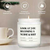 Craftique Nurse Gifts for Women Men, Nursing Student Gifts- Funny Nurse Candle- Nursing School, Nurses Week/Day/Graduation/Birthday Gift, Cool LPN RN Gift for Nurses, Future/New Grad