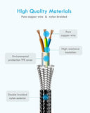 2 Pack 5 in 1 Multi Charging Cable 4FT Nylon Braided USB A USB C Universal Fast Charger Cord for iPhone Samsung Android