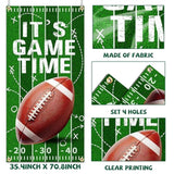 Football Door Cover,Football Party Decorations, It'S Game Time Banner Rugby Tailgate Theme Hanging Banner For Game Day Touchdown Sport Birthday Party Indoor Outdoor Supplies