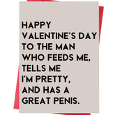 Funny Valentines Day Card For Husband Or Boyfriend – Romantic Naughty Valentine Gift For Him Men