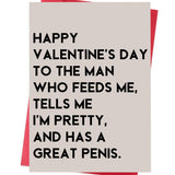 Funny Valentines Day Card For Husband Or Boyfriend – Romantic Naughty Valentine Gift For Him Men