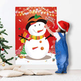 Pin The Nose On The Snowman Christmas Party Games For Kids Xmas Holiday New Year Game Favors Birthday Party Supplies - 80 Nose Stickers