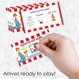 Big Dot of Happiness Carnival - Step Right Up Circus - Carnival Themed Game Scratch Off Cards - 22 Count