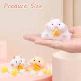 Handmade 2Pcs Hamster Taba Squeeze , Cute Hamster Stress Relieving Silicone Sensory, Slow Rebound Hamster Squeezing, Party Birthday.