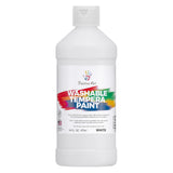 Washable Paint For Kids, 16 Oz Bottle Washable Tempera Paint, Paint For Schools, Classroom Student Paint, Non-Toxic Kids Paint Set Finger Paint - (White)