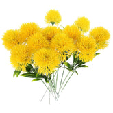12Pcs Artificial Dandelion Flowers Faux Dandelion Branches Realistic Fake Flowers For Home Garden Wedding Party Decoration Yellow