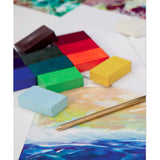 Encaustic Art The Original - Basic Selection Set Of 16 -Encaustic Wax Block Colors Set -Non-Toxic, Beeswax For Encaustic Art Supplies -Handcrafted In Germany