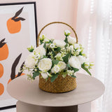 2 Bunches Peony Artificial Flowers White Flowers Silk Peonies Bouquets For Wedding Party Table Centerpieces Floral Arrangement Home Kitchen Decor