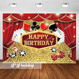 Casino Party Decorations Set β Poker Balloons, Backdrop & Centerpieces for Vegas-Themed Events