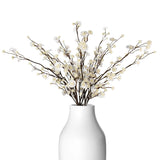 6Pcs Babys Breath Artificial Flowers Real Touch Gypsophila Flowers White Faux Flowers For Wedding Bridal Bouquet Wreath Table Centerpiece Outdoor Decor