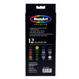 RoseArt Premium Oil Paint - Set 12 Colors, Maximum Strength Pigmented Oil Paints for Professionals, Students,