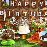 29 Pieces Horse Party Decorations Horse Birthday Banners Horse Hanging